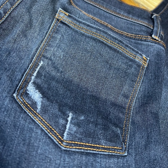 EUC ✵☽Free People☾✵ Low Rise Stretchy Denim Ankle Dark Blue Jeans | 28 Small 6 - Picture 12 of 16